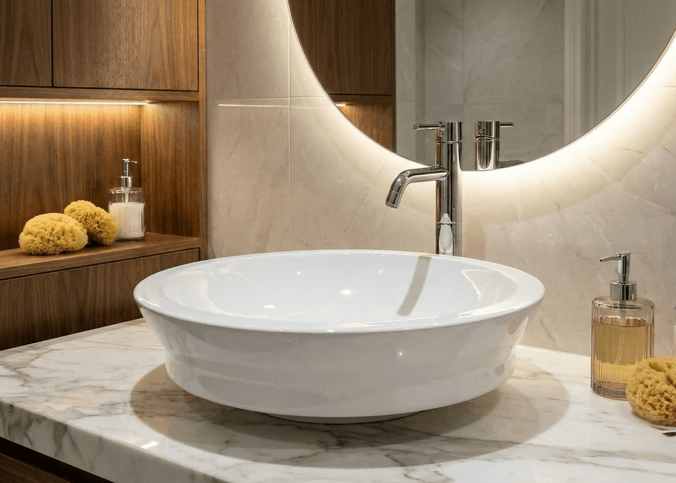 Vasque sanitaire Tunisie / Salle de bains Tunisie / Vasque à poser pas cher Tunisie / Lavabos à poser Tunisie / Sanitaires salle de bain Tunisie / Vasque libre Tunisie