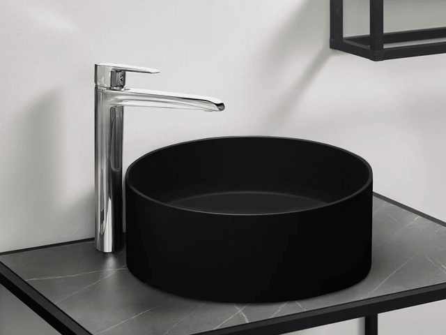 Vasque Tunisie / Bol à poser Tunisie / Vasque en noir mat Tunisie / Vasque à poser en noir mat Tunisie / Salle d'eau Tunisie / Vasque rond à poser Tunisie