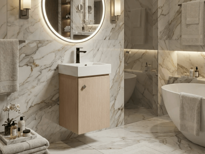 Meuble de salle de bain Tunisie / Salle de bain Tunisie / Meuble pour salle de bain design Tunisie / Meuble de salle de bain Hydrofuge Tunisie / Meuble de salle de bain High Gloss Tunisie