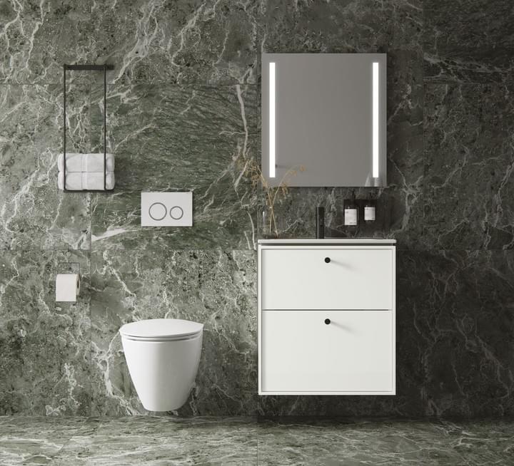 Miroir lumineux bon prix Tunisie / Salle de bains Geberit Tunisie / Miroir avec bandeau lumineux Tunisie