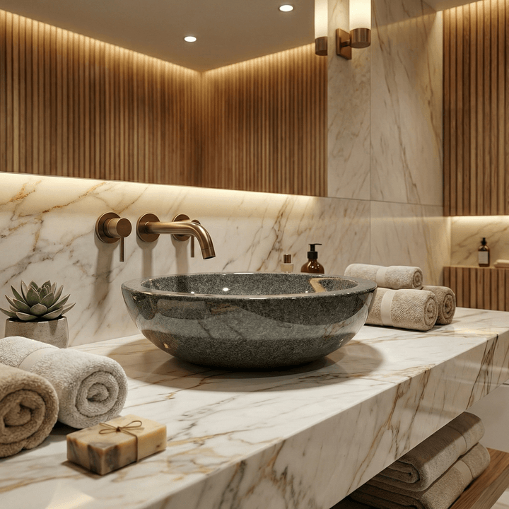 Lavabo Tunisie / Vasque Tunisie / Vasque à poser Tunisie /  Bol Tunisie / Bol à poser en gris Tunisie