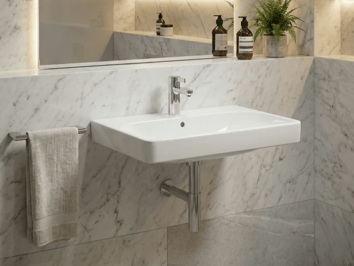 Lavabo suspendue Tunisie / Plan vasque suspendue Tunisie / Lavabo Tunisie / Salle de bain Tunisie