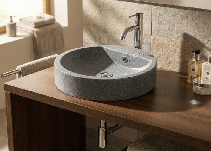 Bol à poser à prix mini Tunisie /  Bol résistant salle de bain Tunisie / Lavabo bol Tunisie / Bol salle de bain Tunisie / Vasque bol robuste Tunisie / Salle d'eau Tunisie