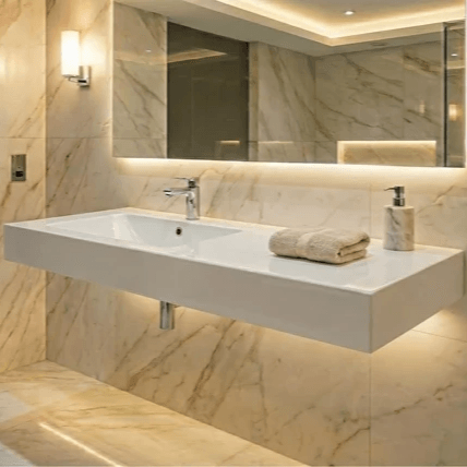 Lavabo Tunisie / Salle de bain Tunisie / Lavabo double pour salle de bain Tunisie / Plan vasque double Tunisie / Plan vasque double pour meuble Tunisie