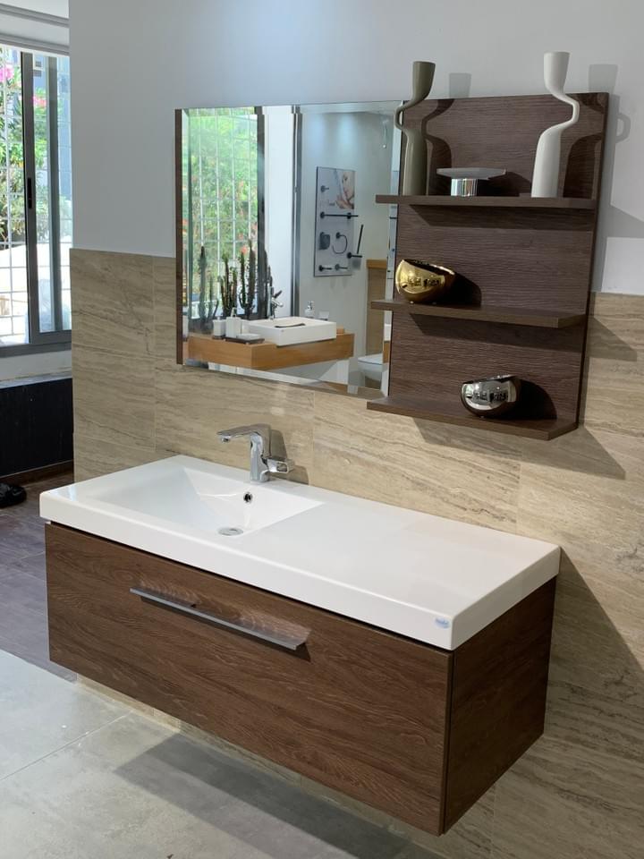 Furniture pack with washbasin and bathroom mirror / Bathroom Tunisia / Sanibel