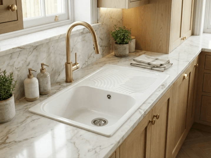 Évier de cuisine mono bac Tunisie / Évier de cuisine 100 cm Tunisie / Cuisine Tunisie 