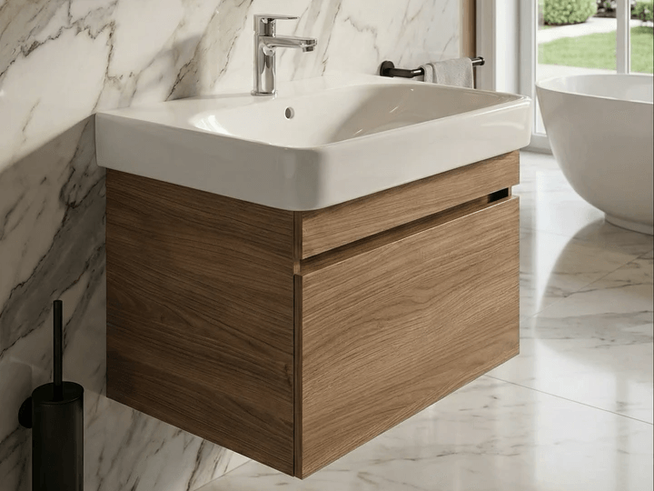 Meuble de salle de bain Tunisie / Salle de bain Tunisie / Meuble pour salle de bain design Tunisie / Meuble de salle de bain Hydrofuge Tunisie / Meuble de salle de bain High Gloss Tunisie / Lavabo Geberit Tunisie / Meuble de salle de bain Geberit Tunisie / Meuble Geberit Tunisie