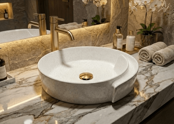 Vasque sanitaire Tunisie / Vasque grande taille Tunisie / Vasque rectangulaire à poser Tunisie / Vasque à poser pour salle de bain Tunisie / Lavabo rectangulaire à poser Tunisie / Vasque à poser grande taille Tunisie