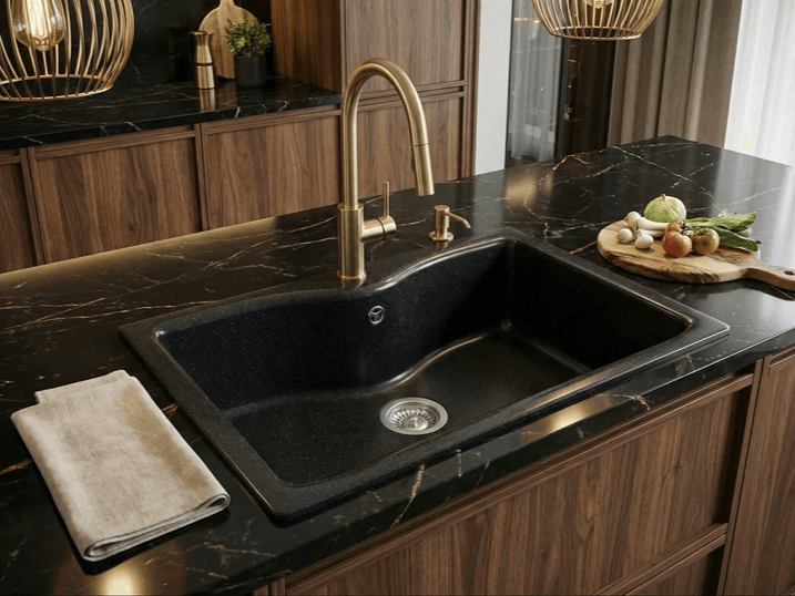 Évier de cuisine mono bac Tunisie / Évier de cuisine 100 cm Tunisie / Cuisine Tunisie 