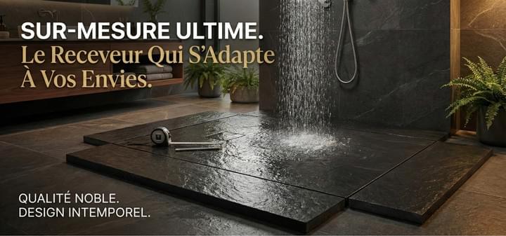 Receveur extra-plat Tunisie / Receveur de douche à l'italienne Tunisie / Receveur de douche Tunisie / Salle de bain Tunisie / Receveur de douche sur mesure Tunisie 