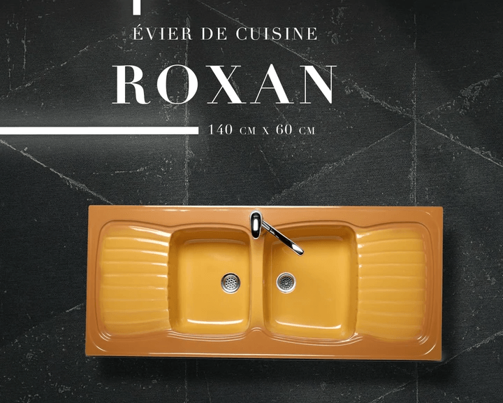 Évier de cuisine grande taille Tunisie / Évier double bacs pour cuisine Tunisie / Evier de cuisine double bacs et double égouttoir Tunisie 