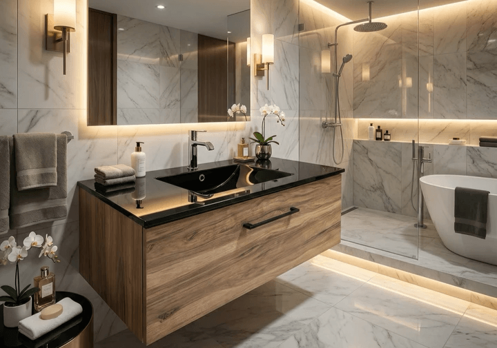 Meuble de salle de bain Tunisie / Edifis Group / Salle de bains Tunisie / Meuble de salle de bains