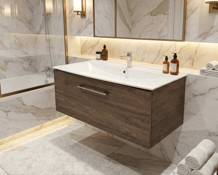 Meuble de salle de bain Tunisie / Salle de bain Tunisie / Meuble pour salle de bain design Tunisie / Meuble de salle de bain Hydrofuge Tunisie / Meuble de salle de bain High Gloss Tunisie