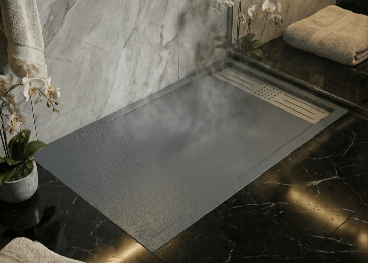 Receveur de douche Tunisie / Receveur rectangulaire extra-plat "Galaxite" gris