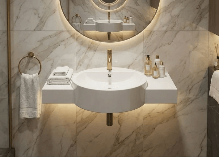 Plan vasque pas cher Tunisie / Plan vasque à poser salle de bain Tunisie / Sanitaire salle de bain Tunisie / Plan vasque sanibel / Sanibel 