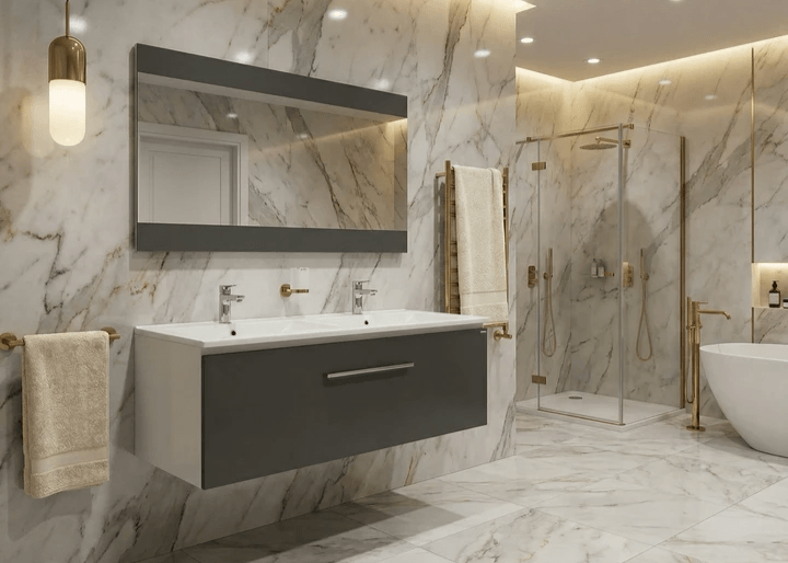 Meuble de salle de bain Tunisie / Edifis Group / Salle de bains Tunisie / Meuble de salle de bains