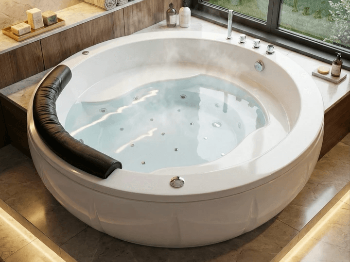 Baignoire Tunisie / Baignoire rectangulaire avec hydromassage Tunisie / Baignoires d'hydromassage Tunisie / Salle de bain Tunisie / Baignoire balnéo de luxe  Tunisie / Salles de bain jacuzzi Tunisie / Baignoire balnéro Tunisie