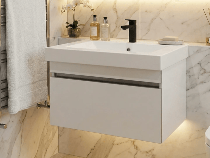 Meuble de salle de bain Tunisie / Salle de bain Tunisie / Meuble pour salle de bain design Tunisie / Meuble de salle de bain Hydrofuge Tunisie / Meuble de salle de bain High Gloss Tunisie