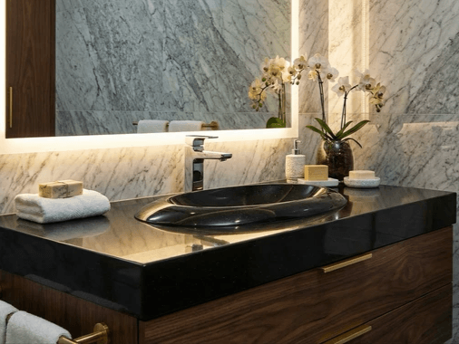 Lavabo Tunisie / Salle de bain Tunisie / Vasque  encastré Tunisie / Plan pour vasque encastré Tunisie / Plan pour vasque à poser Tunisie 