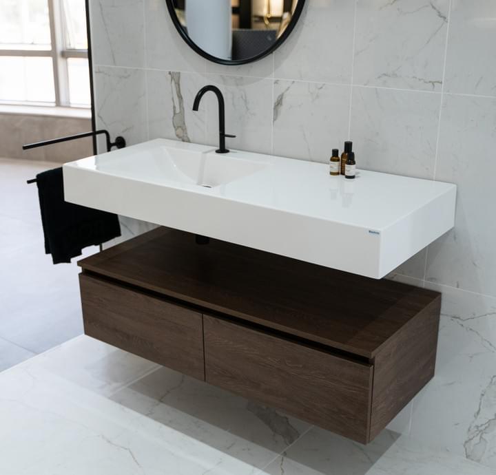 Meuble de salle de bain Tunisie / Salle de bain Tunisie / Meuble pour salle de bain design Tunisie / Meuble de salle de bain Hydrofuge Tunisie / Meuble de salle de bain High Gloss Tunisie