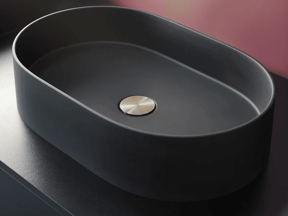Vasque Tunisie / Bol à poser Tunisie / Vasque en noir mat Tunisie / Vasque à poser en noir mat Tunisie / Salle d'eau Tunisie / Vasque ovale à poser Tunisie