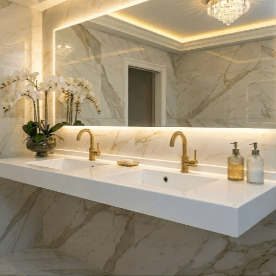 Lavabo Tunisie / Plan vasque Tunisie / Lavabo double Tunisie / Plan vasque double Tunisie / Lavabo suspendue Tunisie / Plan vasque double Tunisie