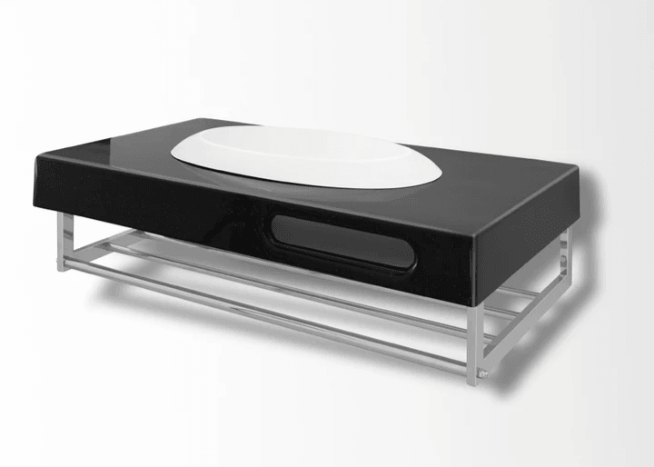 Plan 120 cm avec  vasque encastrée Tunisie / Plan à Vasque noir Tunisie / Plan vasque noir Tunisie / Sanitaires design Tunisie / Sanibel Tunisie 