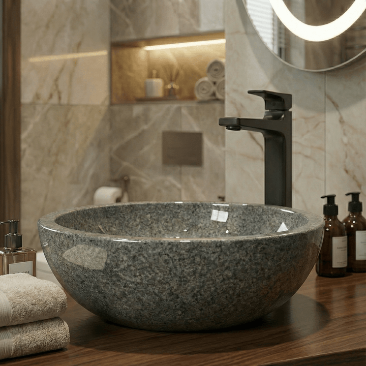 Lavabo Tunisie / Vasque Tunisie / Vasque à poser Tunisie /  Bol Tunisie / Bol à poser en gris Tunisie