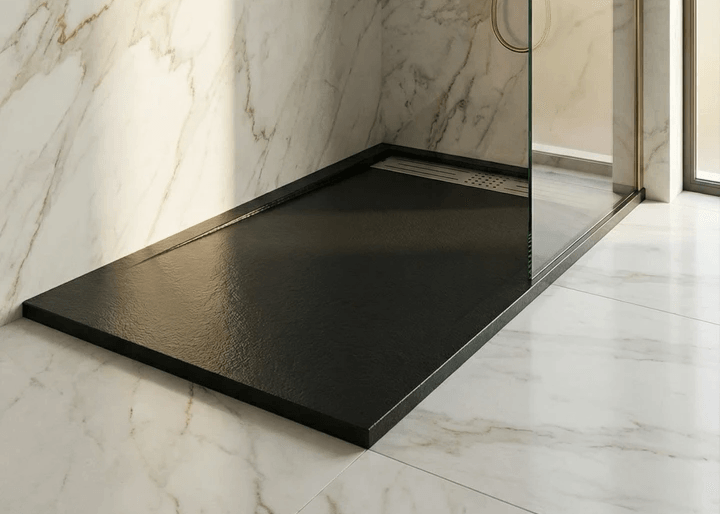 Receveur de douche Tunisie / Receveur rectangulaire extra-plat "Galaxite" noir