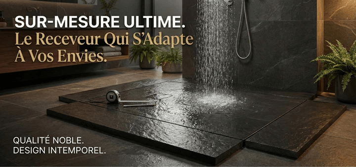 Receveur extra-plat Tunisie / Receveur de douche à l'italienne Tunisie / Receveur de douche Tunisie / Salle de bain Tunisie / Receveur de douche sur mesure Tunisie 