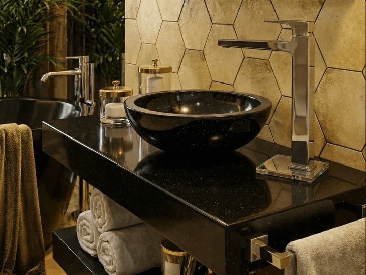 Lavabo Tunisie / Salle de bain Tunisie / Vasque Tunisie / Vasque à poser Tunisie / Plan pour vasque Tunisie / Plan pour vasque à poser Tunisie / Plans pour vasque en noir Tunisie