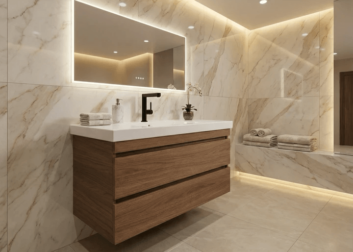 Meuble de salle de bain Tunisie / Edifis Group / Salle de bains Tunisie / Meuble de salle de bains