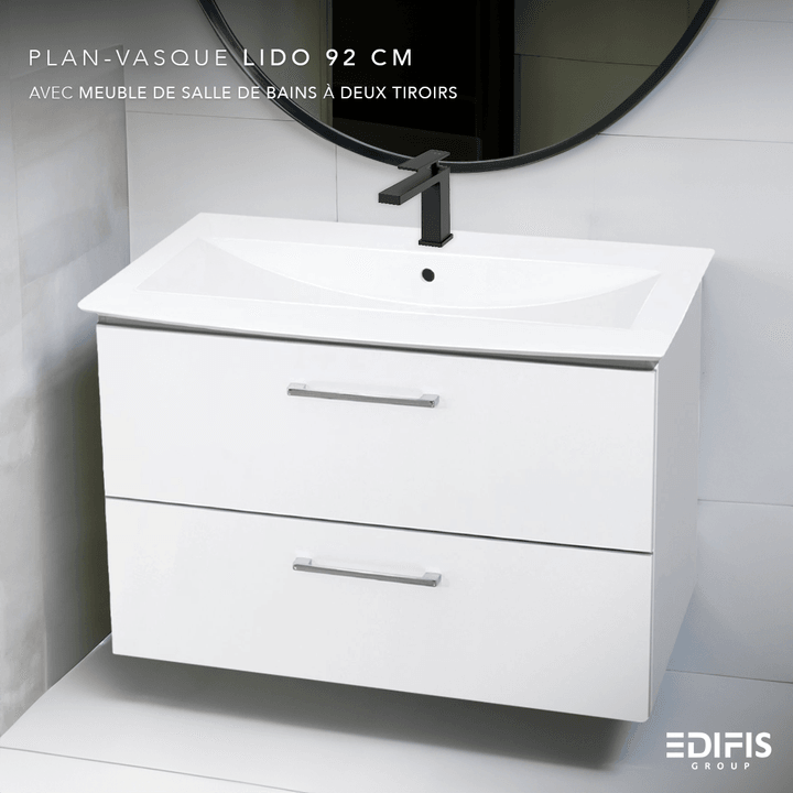 Meuble de salle de bain Tunisie / Salle de bain Tunisie / Meuble pour salle de bain design Tunisie / Meuble de salle de bain Hydrofuge Tunisie / Meuble de salle de bain High Gloss Tunisie