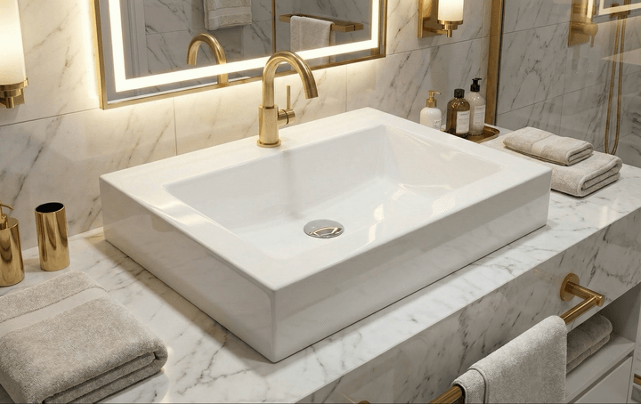 Lavabo Tunisie / Lave main Tunisie / Vasque à poser Tunisie /  Vasque à poser carré Tunisie / Bol Tunisie