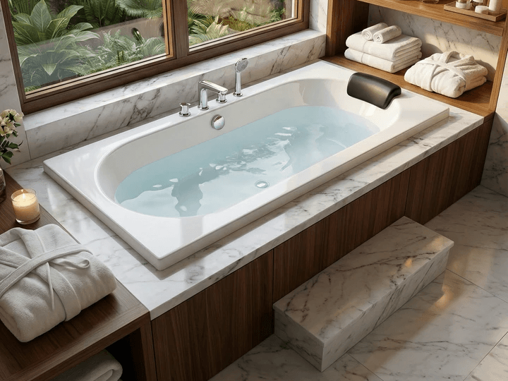 Baignoire rectangulaire Tunisie / Baignoire pas cher Tunisie / Baignoire Sanibel Tunisie