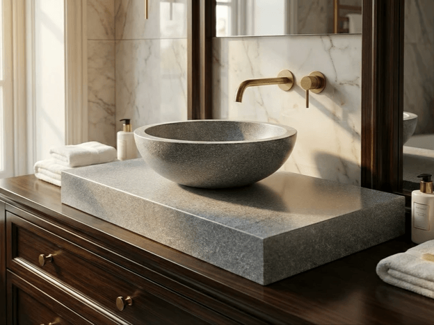 Lavabo Tunisie / Salle de bain Tunisie / Vasque Tunisie / Vasque à poser Tunisie / Plan pour vasque Tunisie / Plan pour vasque à poser Tunisie / Plans pour vasque en gris Tunisie