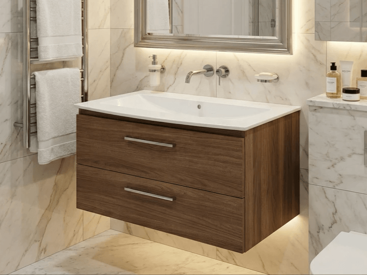 Meuble de salle de bain Tunisie / Salle de bain Tunisie / Meuble pour salle de bain design Tunisie / Meuble de salle de bain Hydrofuge Tunisie / Meuble de salle de bain High Gloss Tunisie