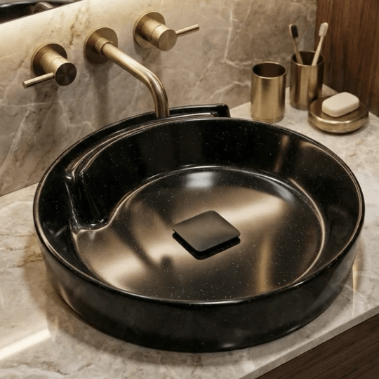 Vasque Tunisie / Vasque à poser en gris Tunisie /  Vasque à poser rond Tunisie / Bol Tunisie