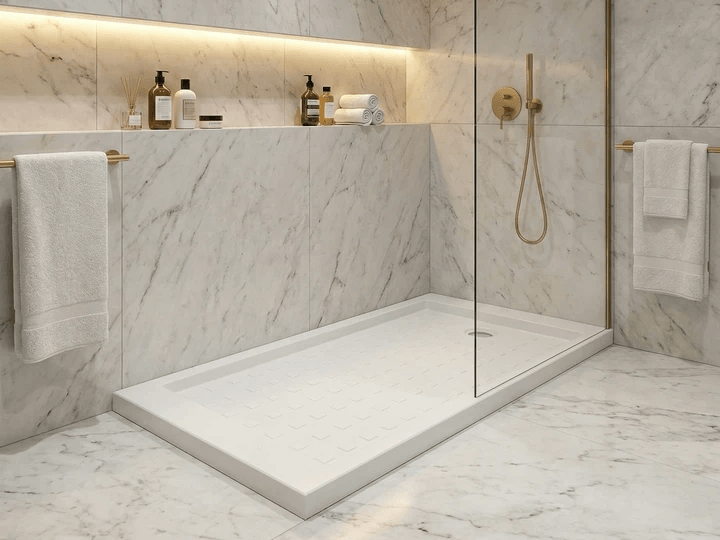 Receveur de douche d'angle Tunisie / Receveur de douche de coin Tunisie / Bac de douche de coin Tunisie