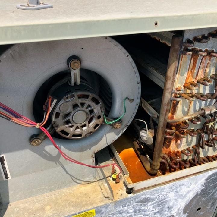 Blower motor bearing play and the evaporator coil