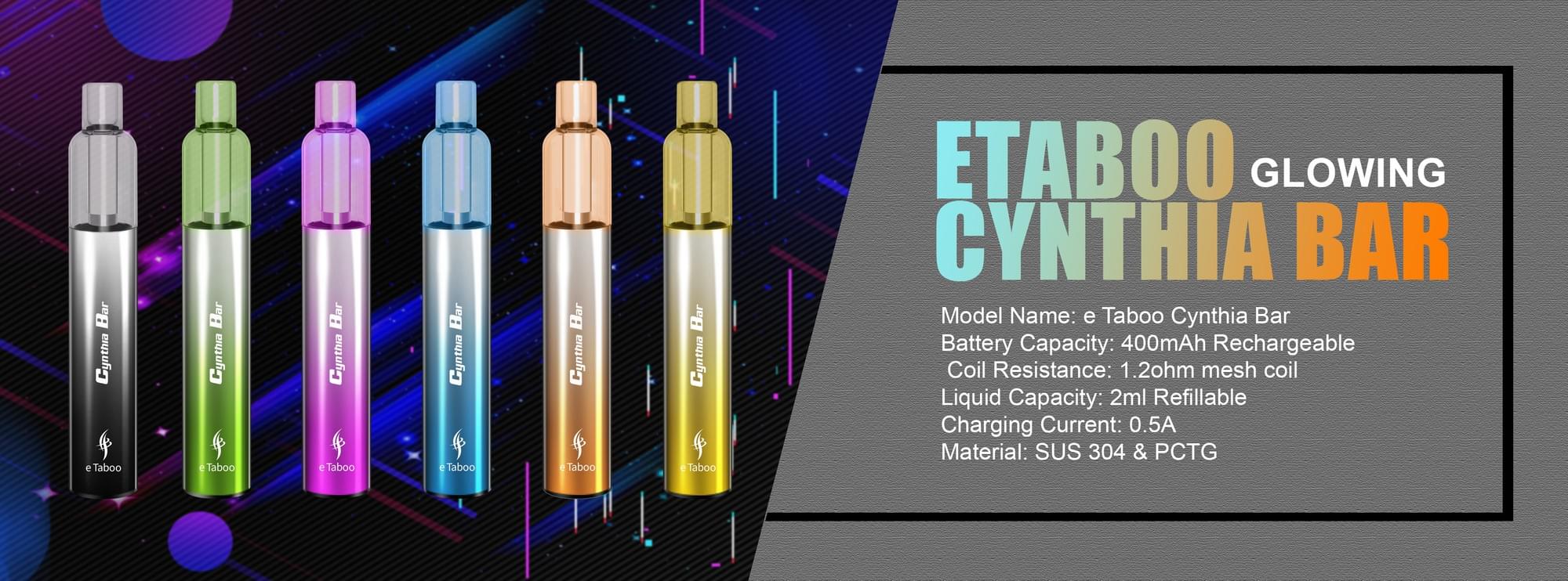 e Taboo--The Best Full Body Glow Disposable Vape Manufacturer