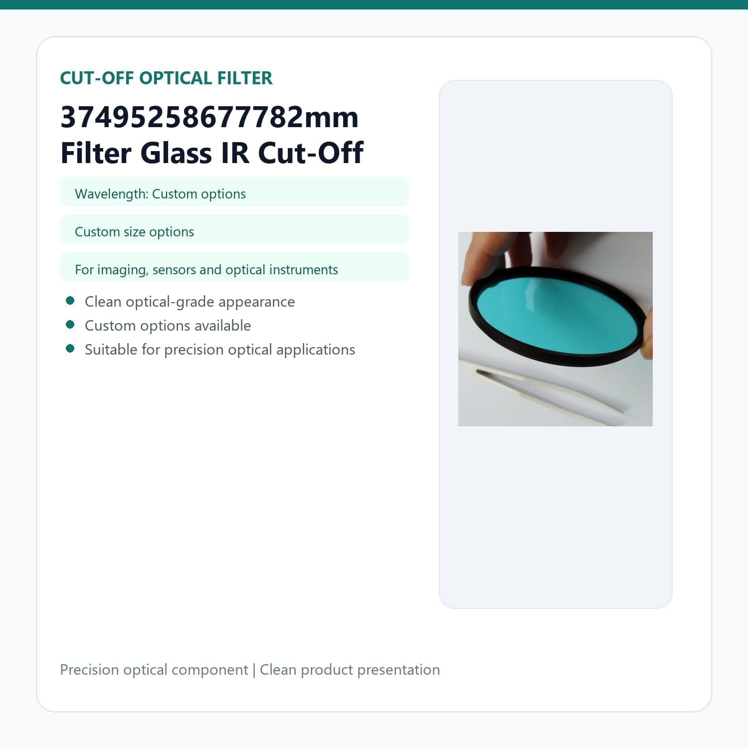 37495258677782mm Filter Glass IR Cut-Off