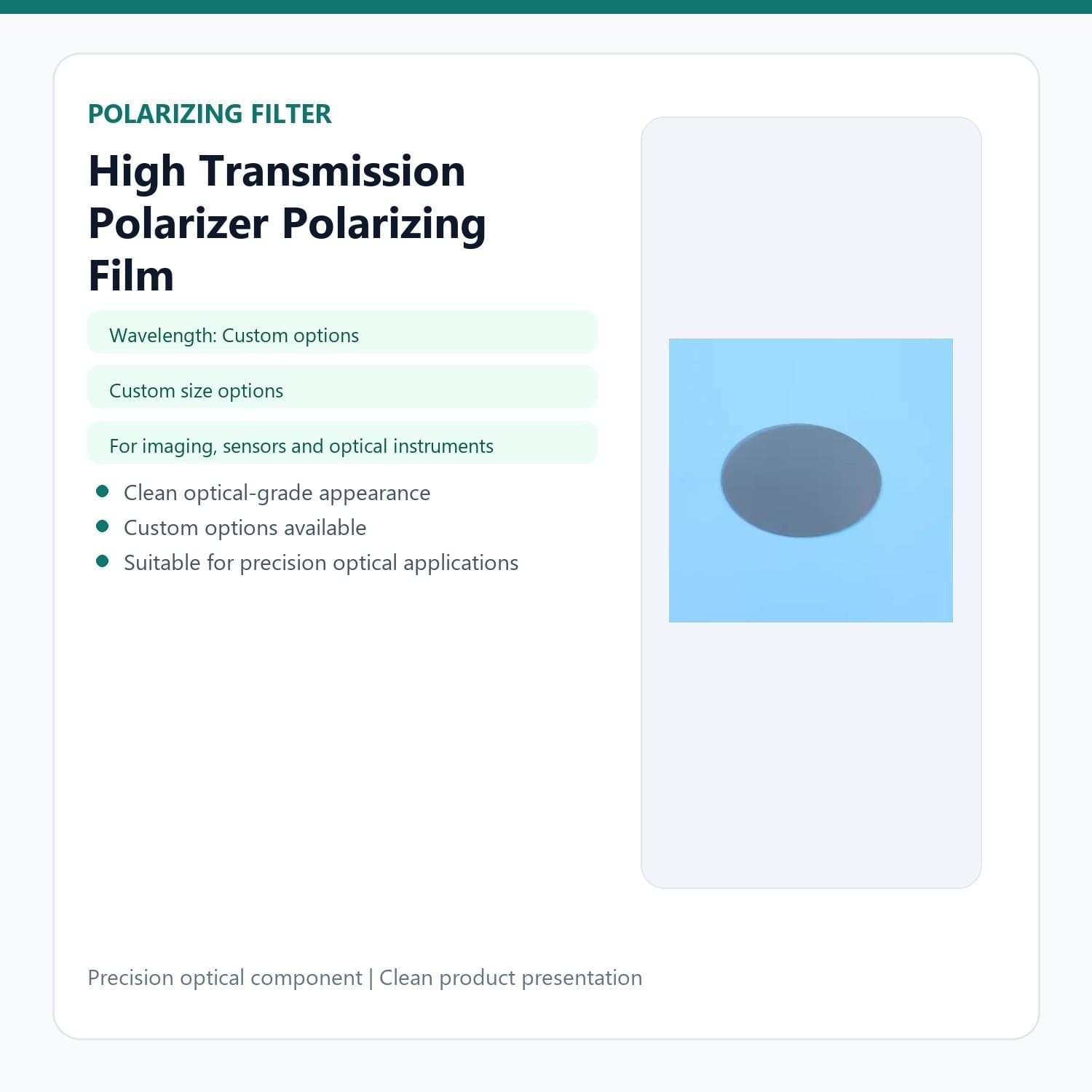 High Transmission Polarizer Polarizing Film Circular Polarizer Photography CPL