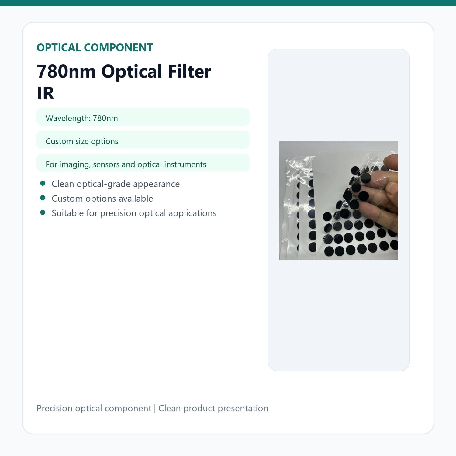 780nm Optical Filter IR Night Vision Surveillance LP