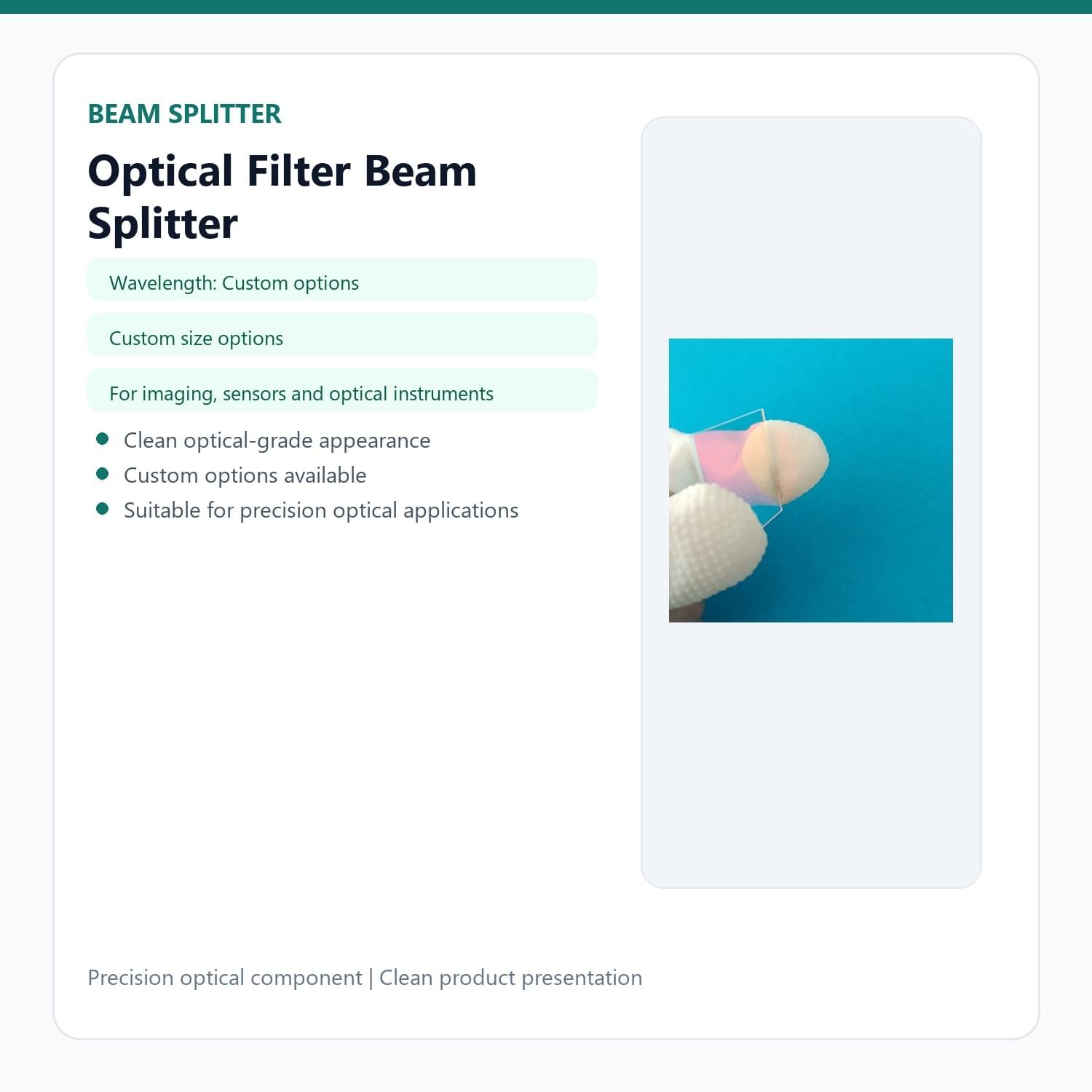 Optical Filter Beam Splitter 45