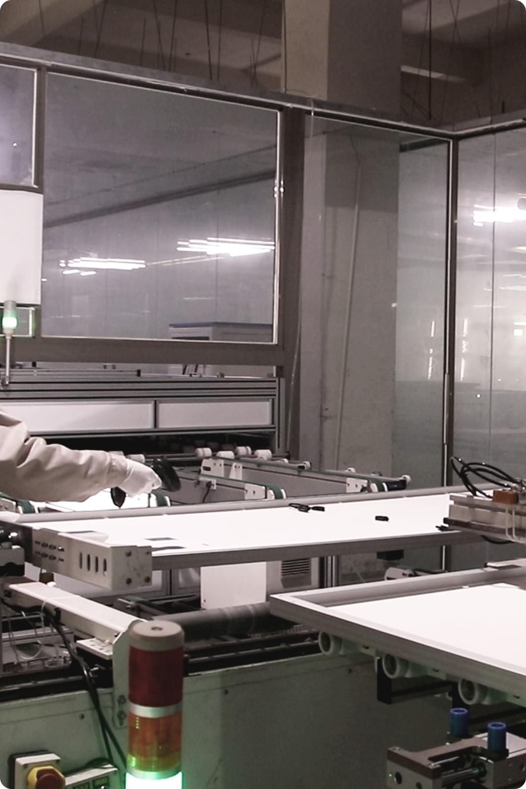 Contrôle des matériaux entrants pour modules solaires IBC