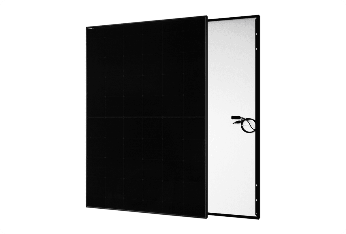 Module photovoltaïque IBC 425–450 W double verre cadre noir