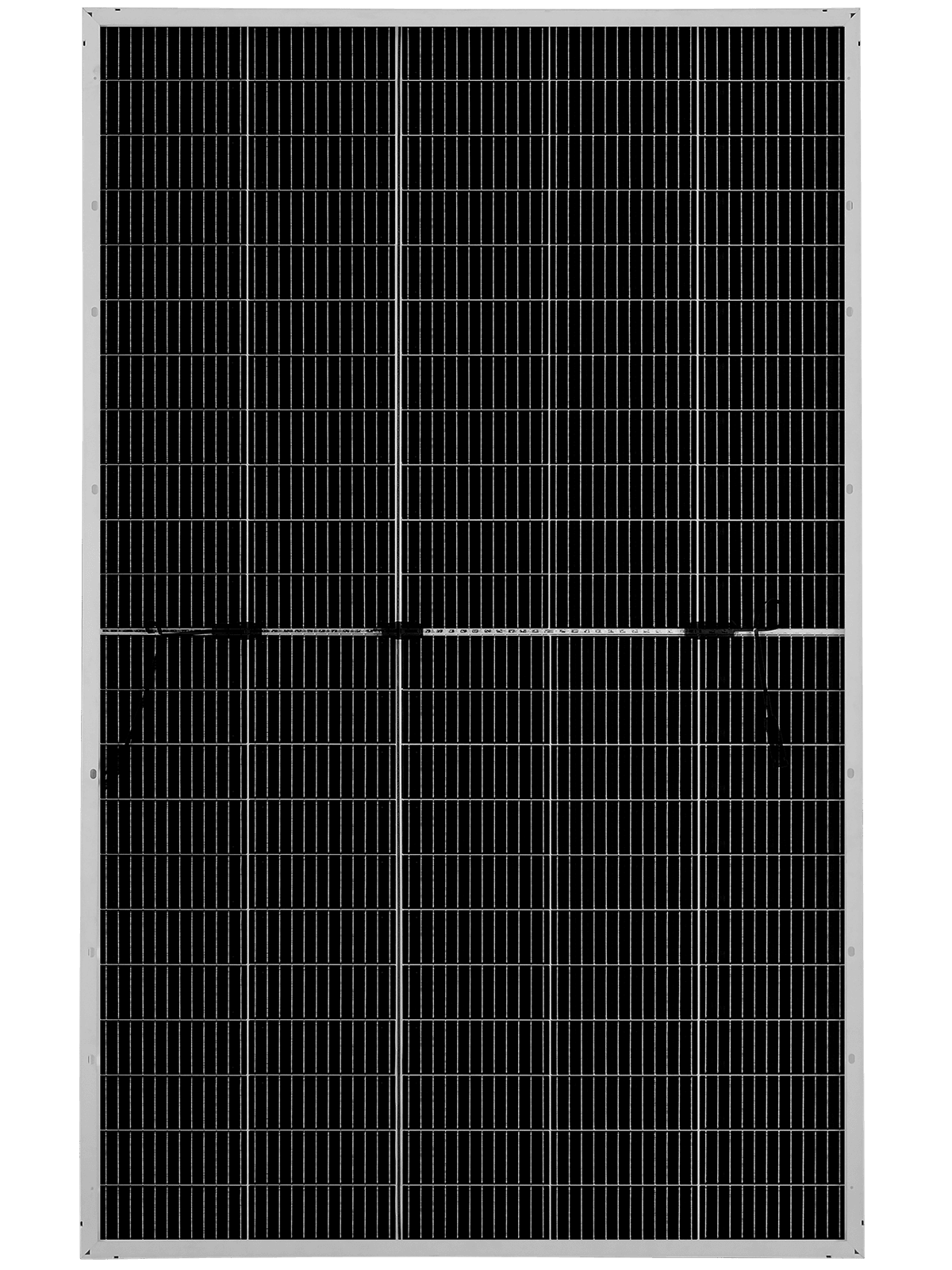N-Type TOPCon 700W–725W solar panel detail view