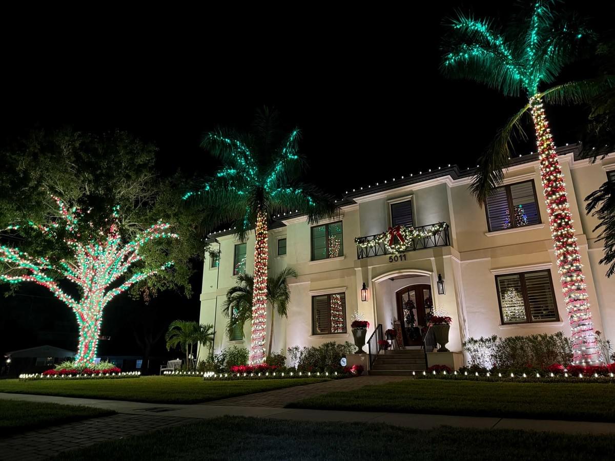 Christmas light installation project 35 in Tampa by Holiday Decorating Tampa