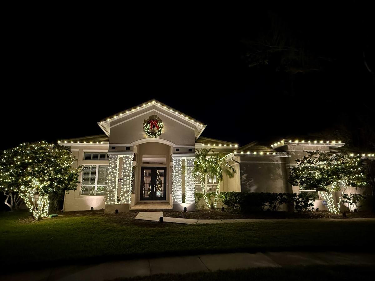 Christmas light installation project 37 in Tampa by Holiday Decorating Tampa